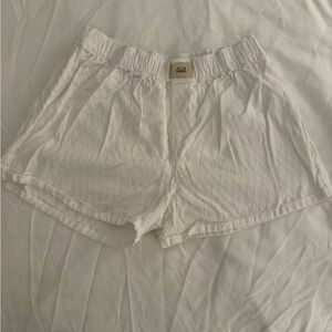 Oddli High Waist White Shorts
